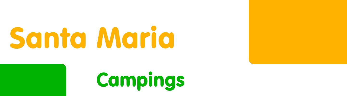 Best campings in Santa Maria - Rating & Reviews